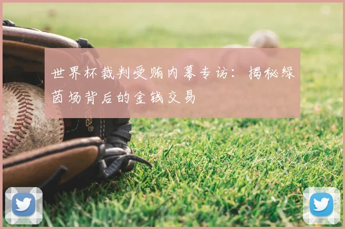 世界杯裁判受贿内幕专访：揭秘绿茵场背后的金钱交易
