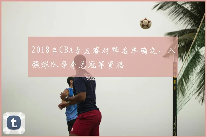 2018年CBA季后赛对阵名单确定，八强球队争夺总冠军资格